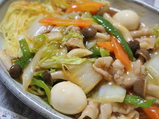 めんつゆで簡単★和風あんかけ焼きそば